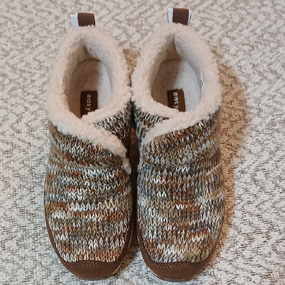 Easy Spirit Trippin Women's 5.5 M Brown Multi Cozy Bootie